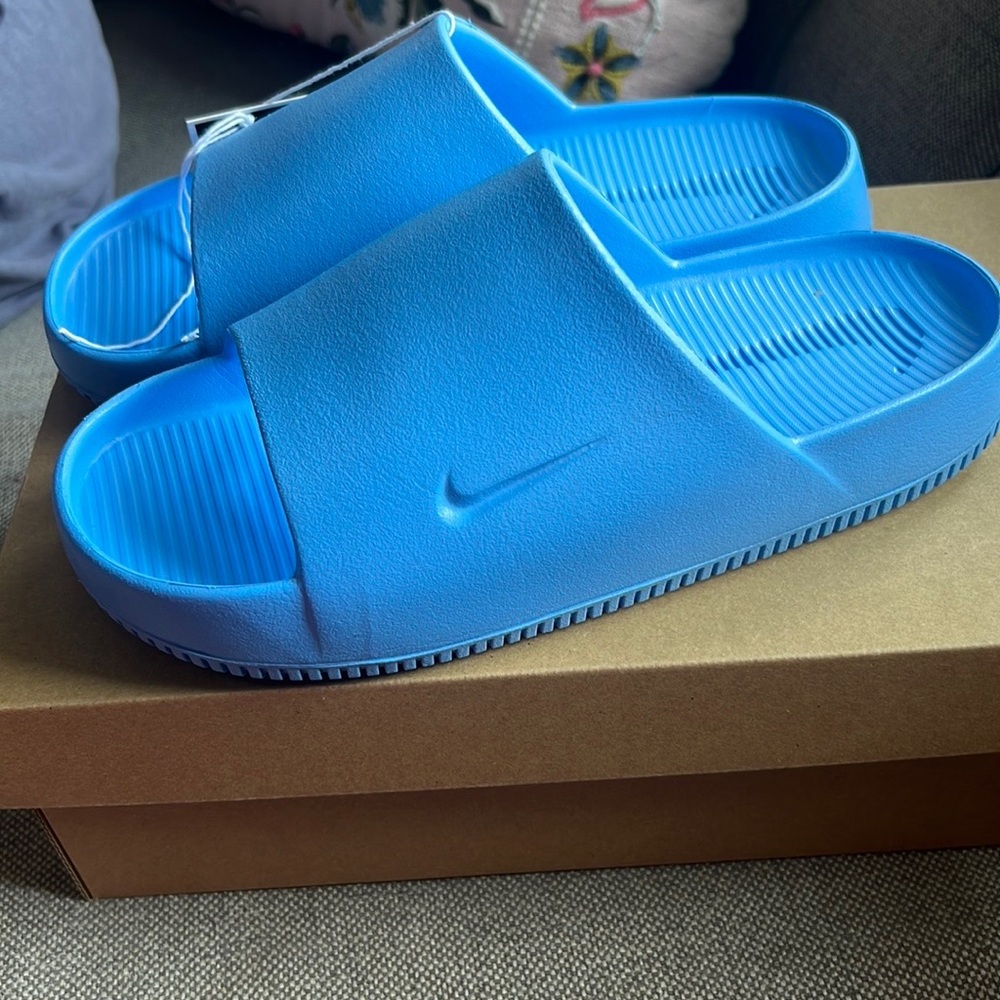Nike Blue Slide Sandals